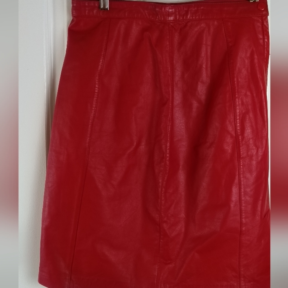 DANA BROOKE SKIRT  100% LEATHER - Picture 2 of 10